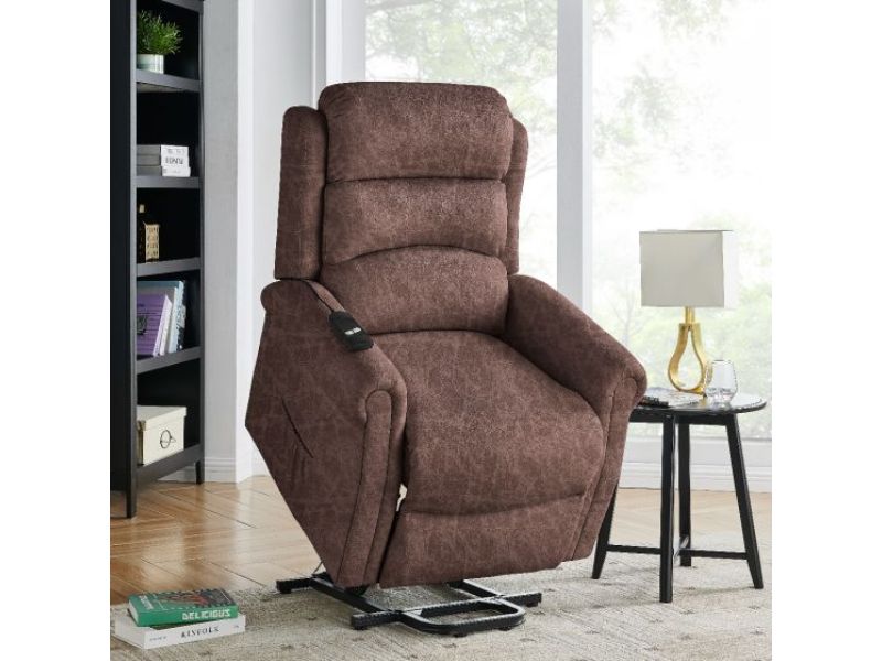 Willis Lift & Rise Recliner - Antique Brown