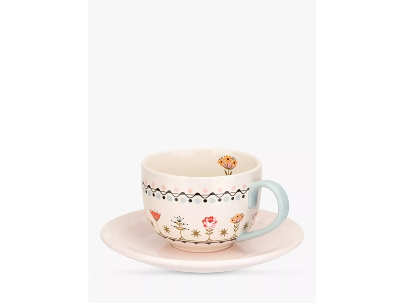 Cath Kidston Pt Teacup & Saucer