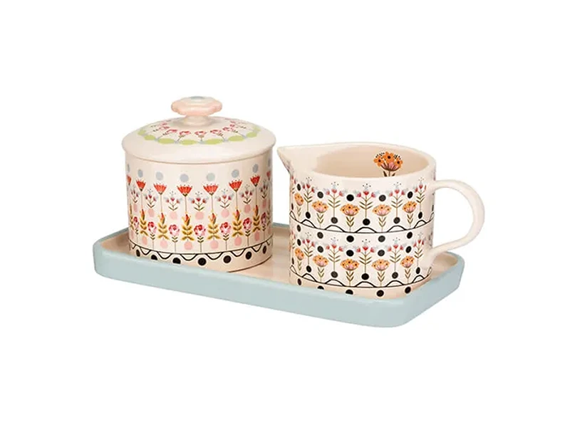 Cath Kidston Pt Ceramic Sugar & Milk Jug Set
