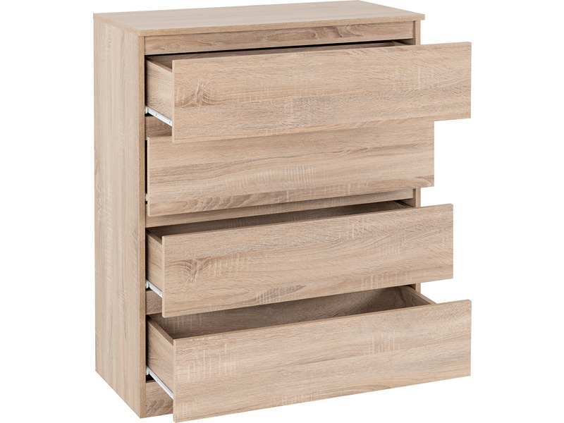 Malvern 4 Drawer Chest - Sonoma Oak Effect