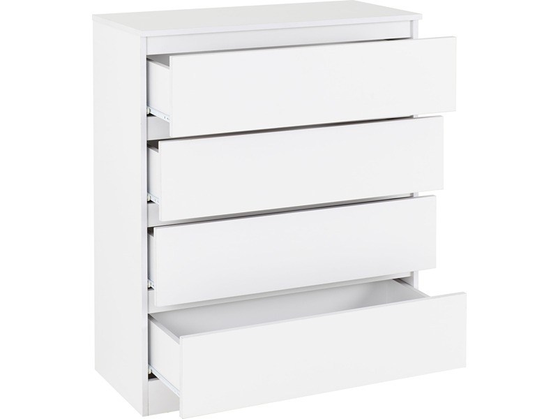 Malvern 4 Drawer Chest - White