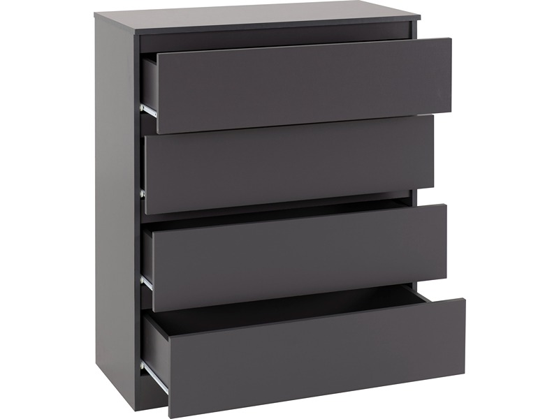 Malvern 4 Drawer Chest - Grey