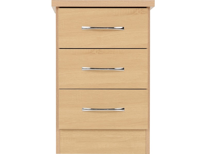 Nevada 5 Drawer Narrow Chest - White Gloss