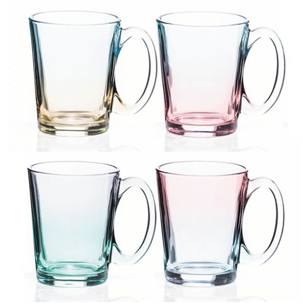 Two Tone Lustre Mug Set Of 4 315Cc
