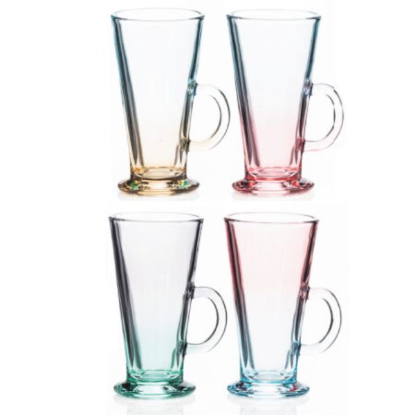 Two Tone Lustre Latte Set Of 4
