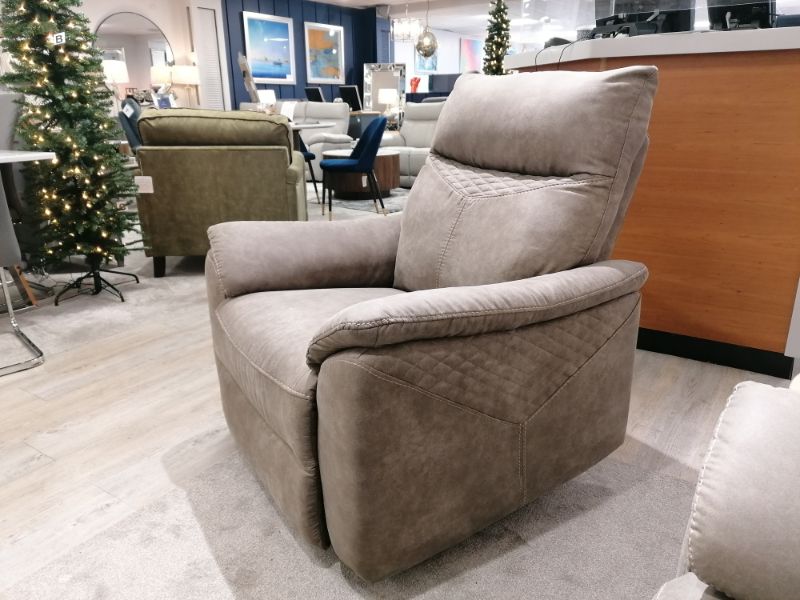 Hunter 1 Seater Recliner - Stone