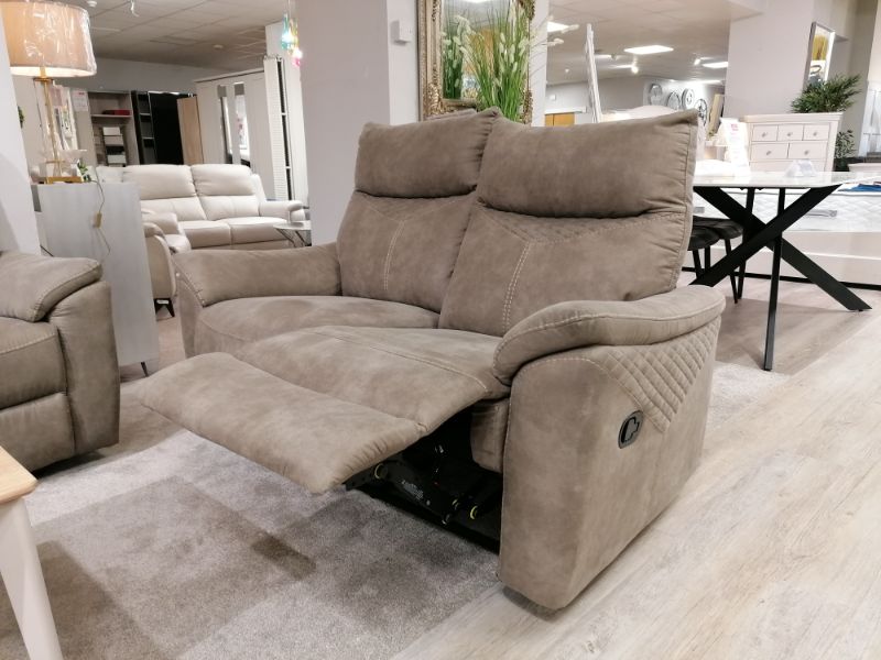Hunter 2 Seater Recliner -  Stone