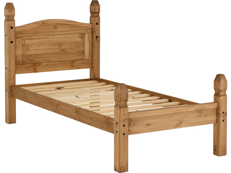 Corona 3' Bed Low Foot End - Distressed Waxed Pine