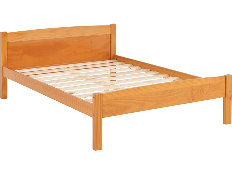 Amber 4'6" Bed - Antique Pine
