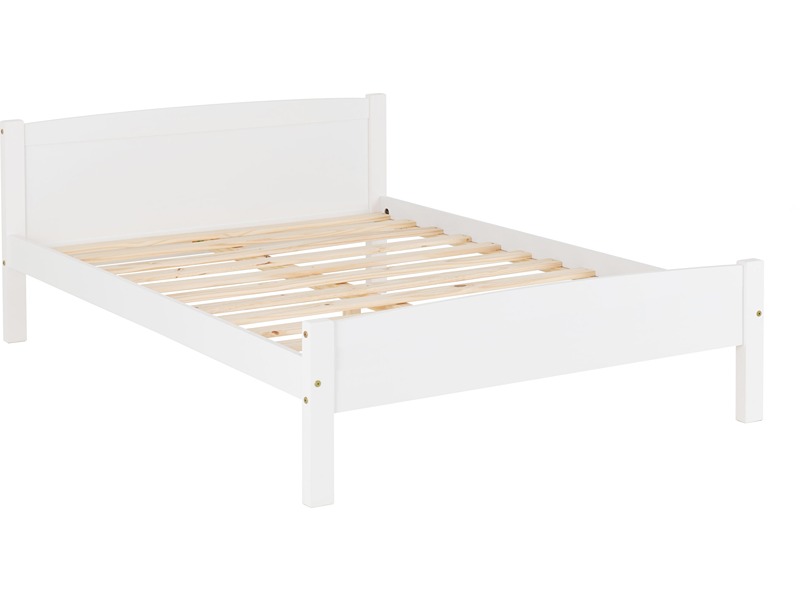 Amber 4'6" Bed - White