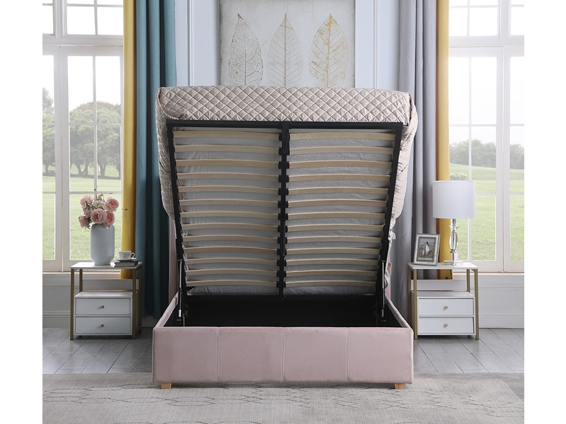 Nevada 5 Drawer Low Wardrobe - White Gloss