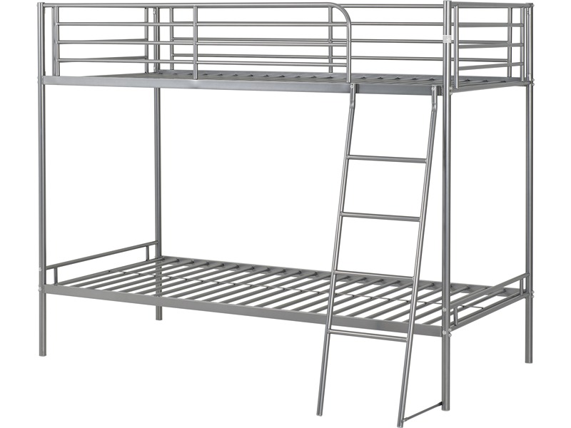 Brandon 3' Bunk Bed - Silver