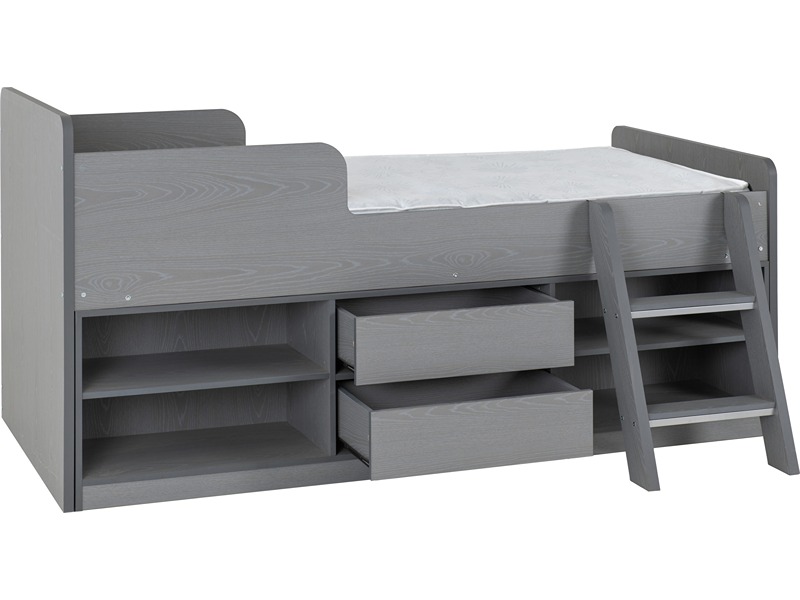 Felix Low Sleeper Bed - Grey