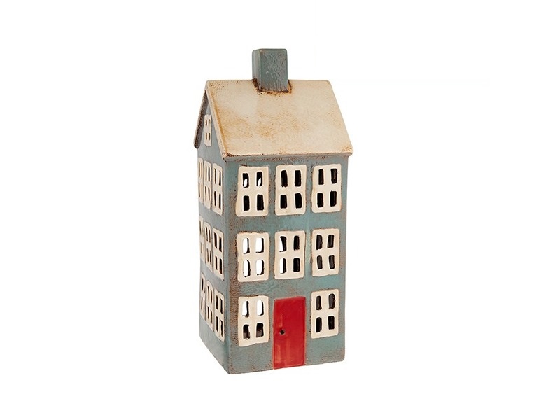 Village Pottery Xlarge Grey House Tealight