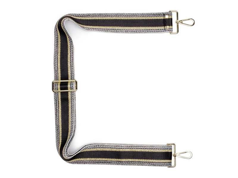 Elie Beaumont  Strap Black And Gold Metallic