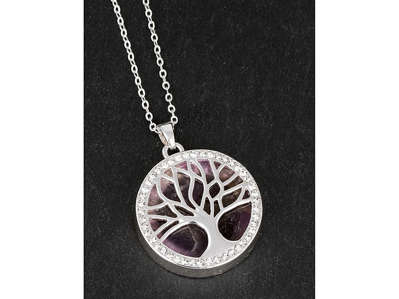 Equilibrium SP Amethyst Tree of Life Necklace