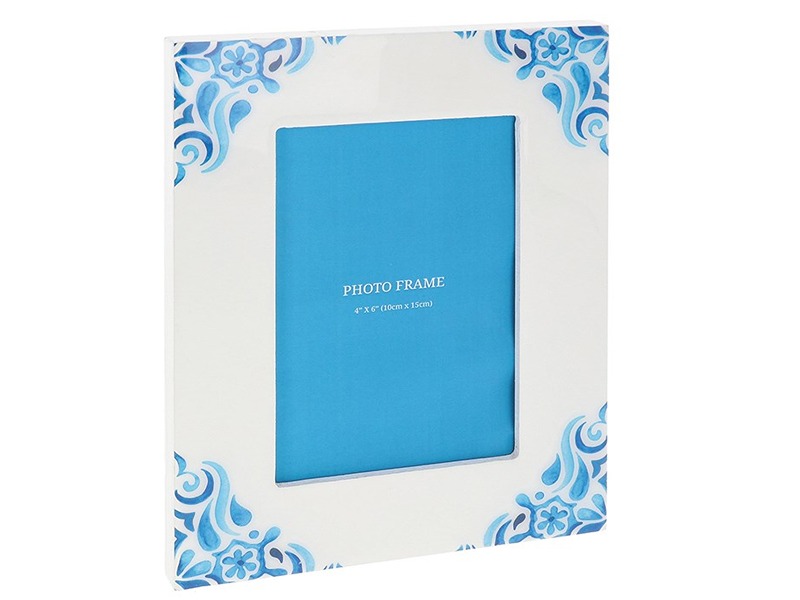 Blue Tile Photoframe 6X4
