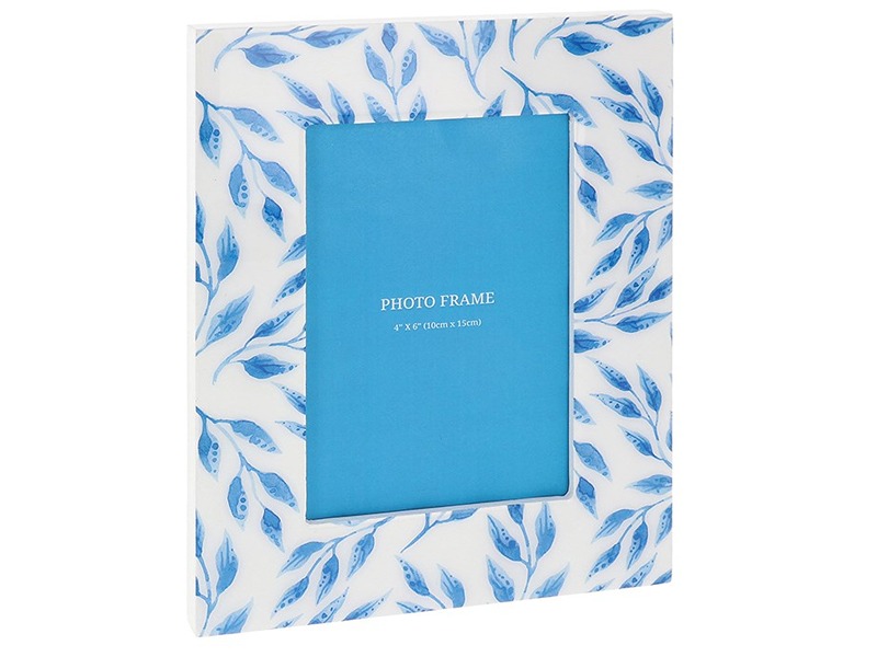 Blue Foliage Photoframe 4X6