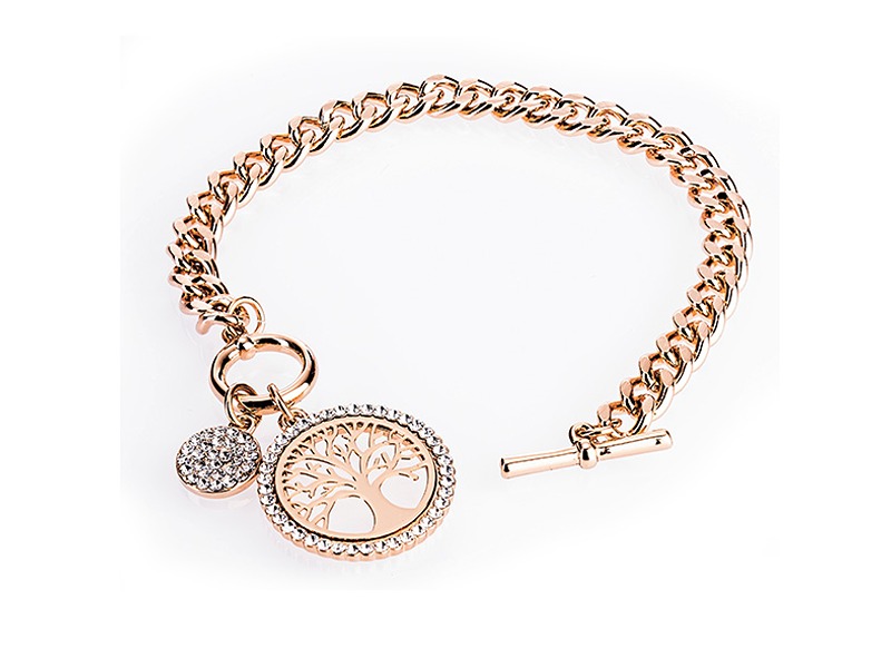 Newgrange Living Rose Gold Tree of Life Toggle Bra