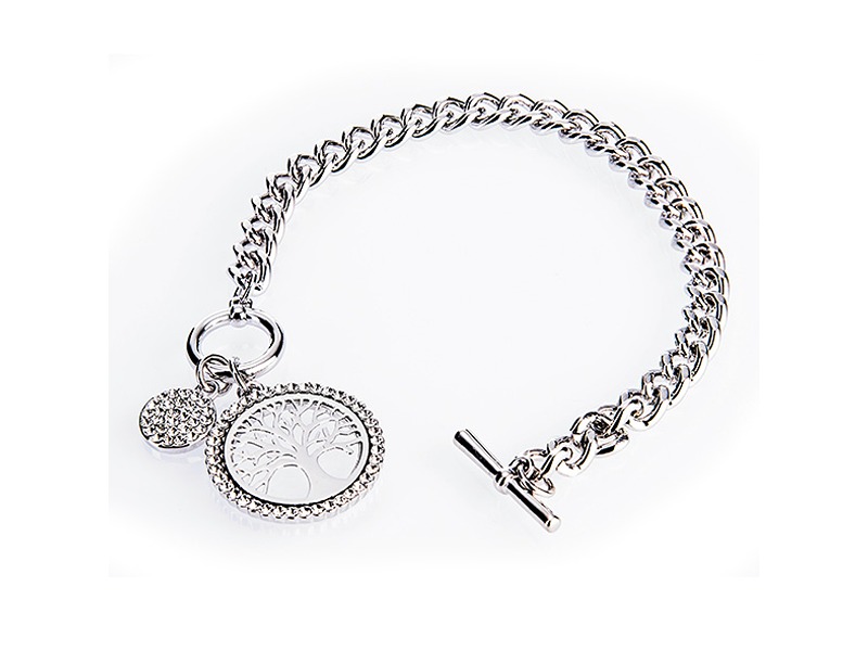 Newgrange Living Silver Tree of Life Toggle Bracel