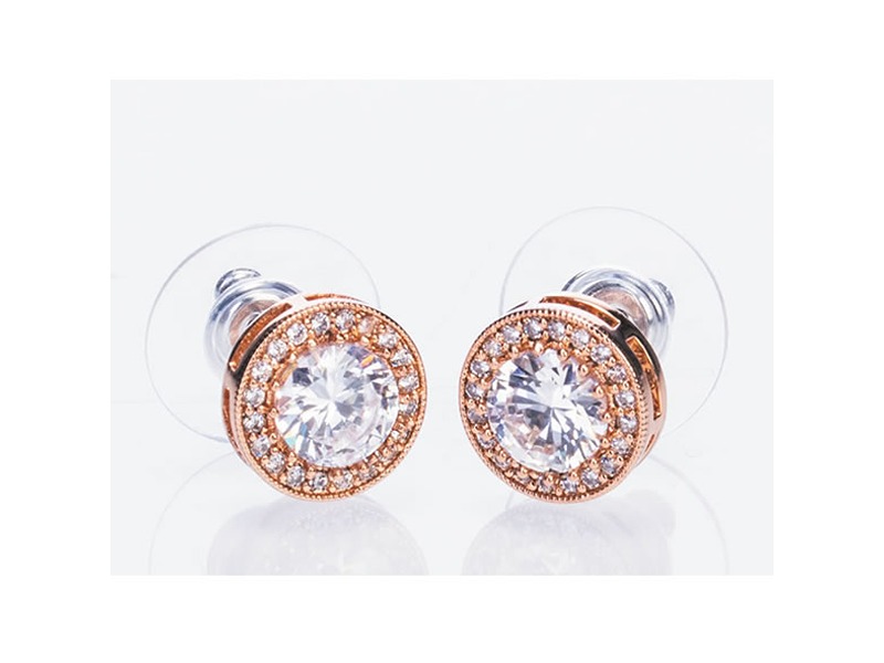 Newgrange Living Rose Gold White Stone & Diamante