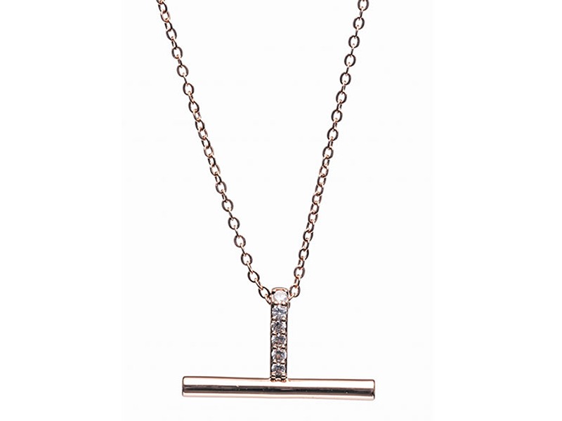 Newgrange Living Rose Gold T-Bar Pendant