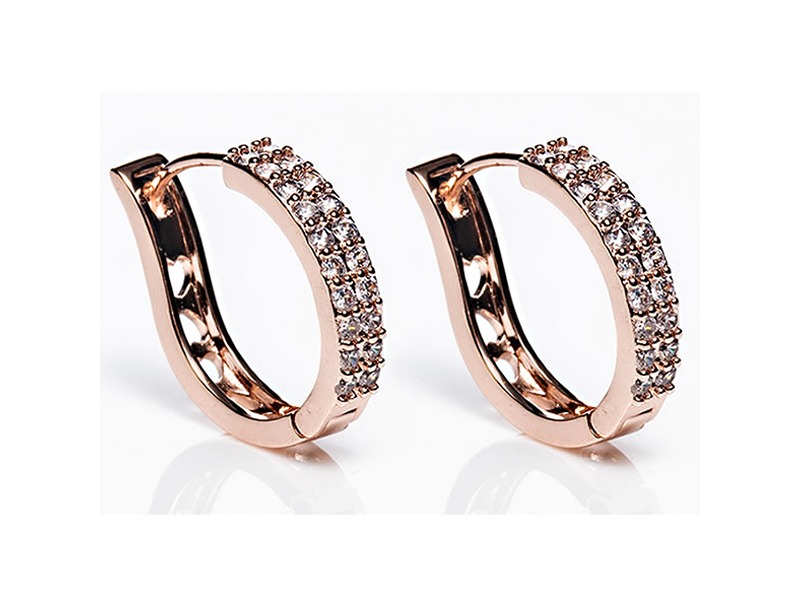 Newgrange Living Rose Gold Large Hoop Earrings