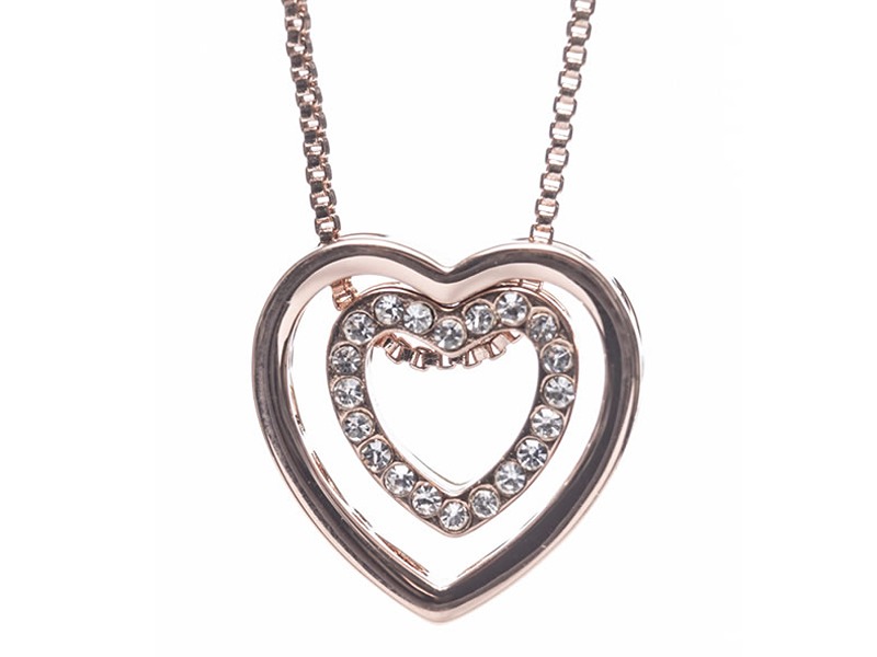 Newgrange Living Rose Gold Heart Intertwined Penda