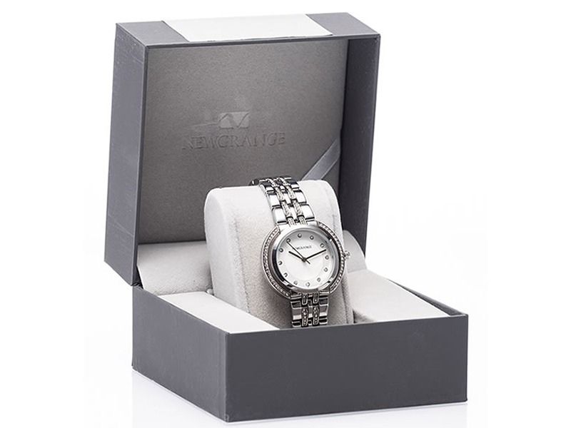 Newgrange Living Silver Diamond Bezel/Numeral Watc