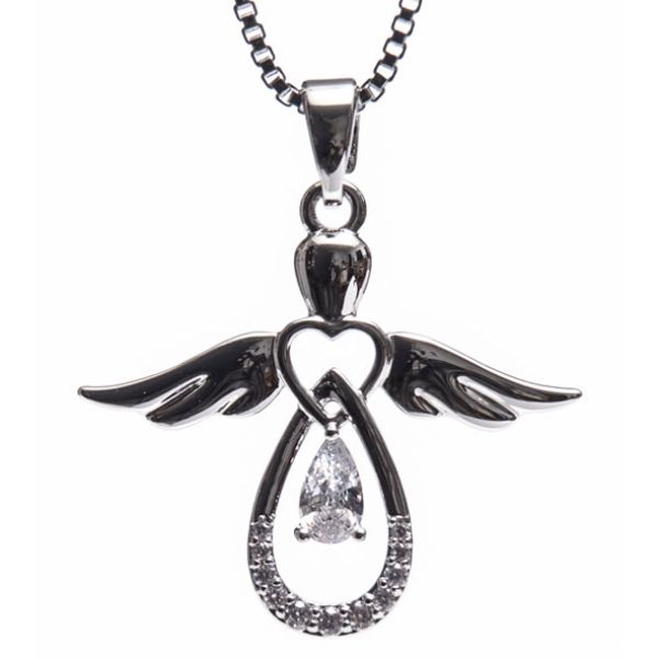 SILVER GUARDIAN ANGEL PENDANT
