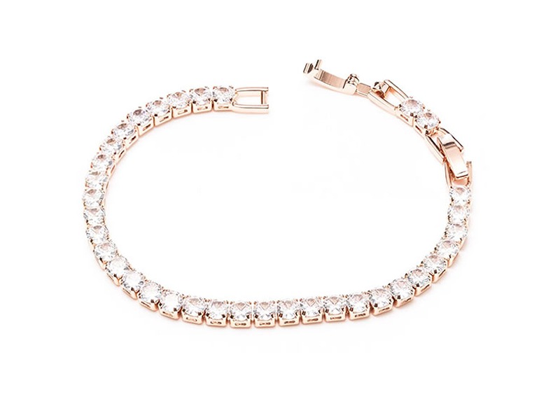Newgrange Living Rose Gold Tennis Diamond Bracelet