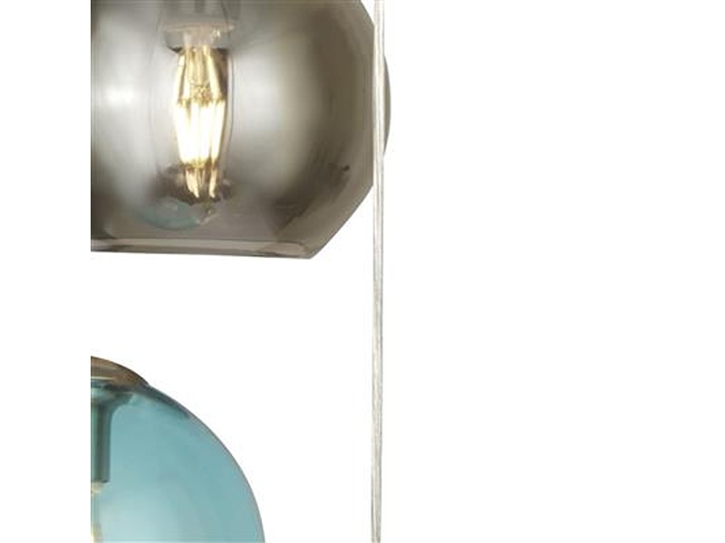 Katie Bleu Mardi Gras 5 Light Pendant - Satin Silv