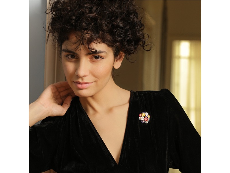 Newbridge Gold Plated Floral Cluster Brooch