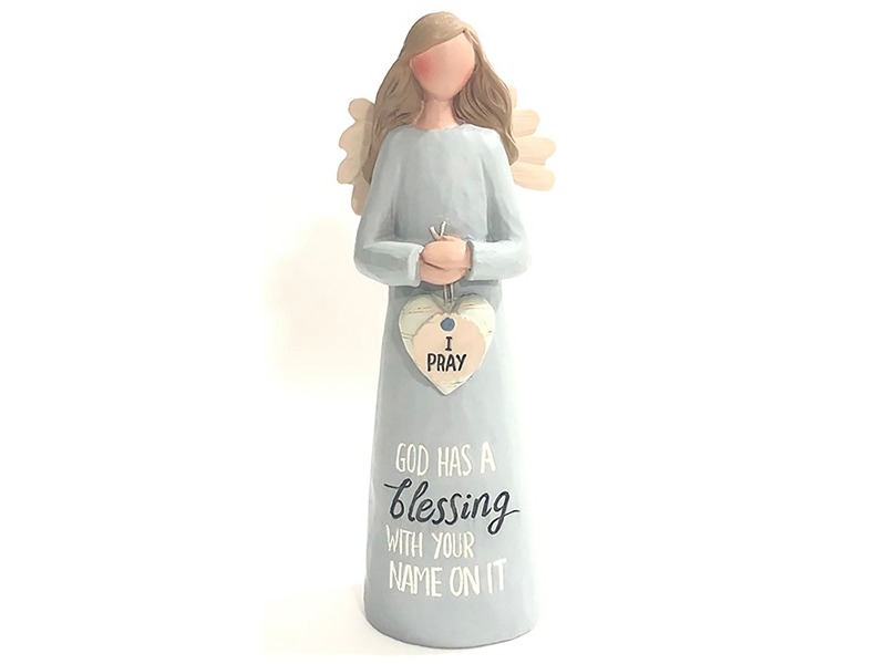 Feather & Grace Blessing With Pray Sign