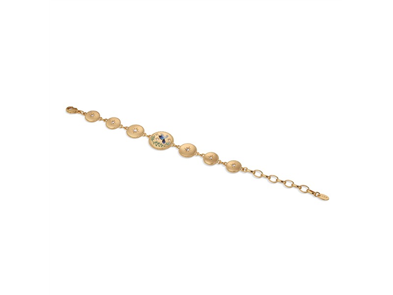 Newbridge Bird Enamel Link Bracelet