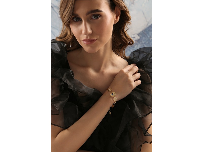 Newbridge Bird Enamel Link Bracelet