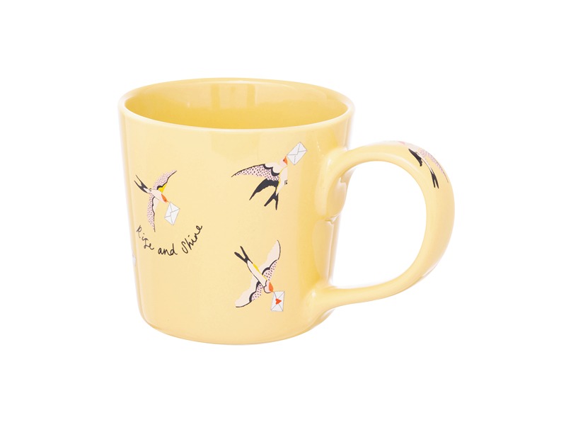 Cath Kidston Love Birds Yellow Dolly Mug