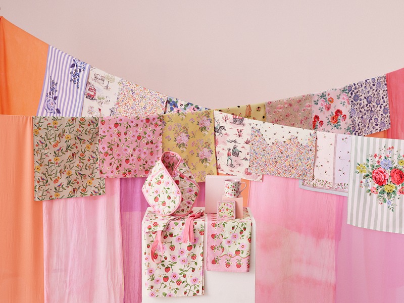 Cath Kidston Strawberry 2 Pack Tea Towels