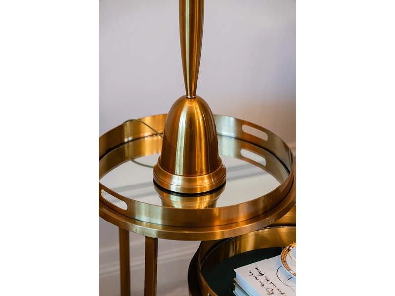 Katie Bleu Monaco 2 Drawer Bedside Table