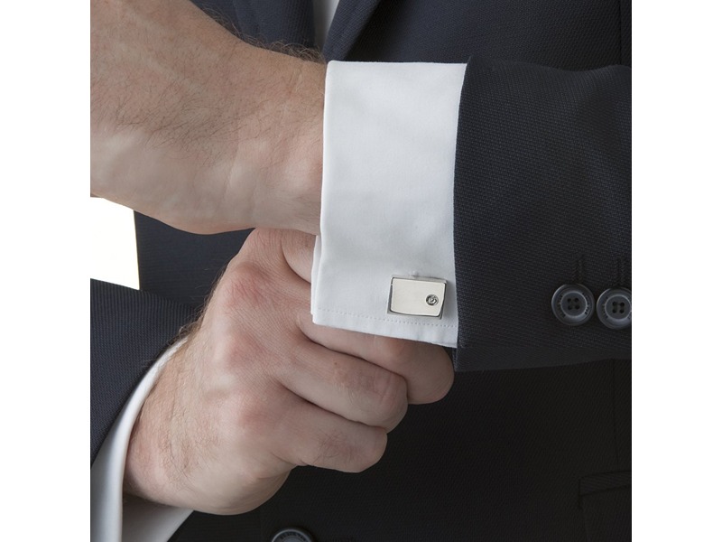Newbridge Cufflinks - Clear Stone
