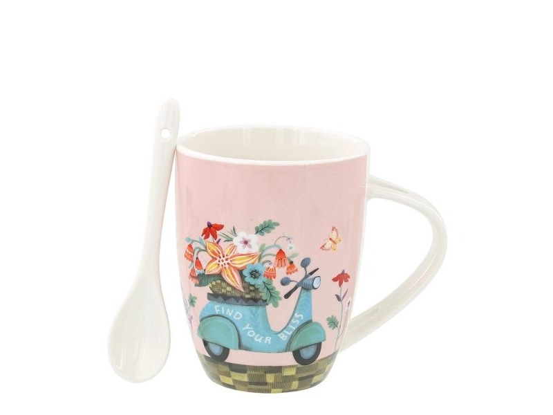Scooter Mug & Spoon Set