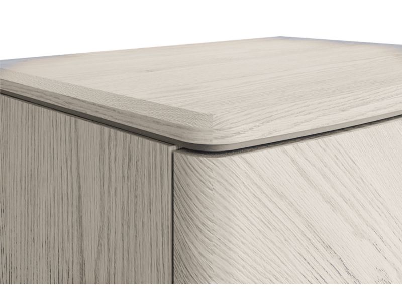 Diletta Bedside Table 2 Drawer - Stone
