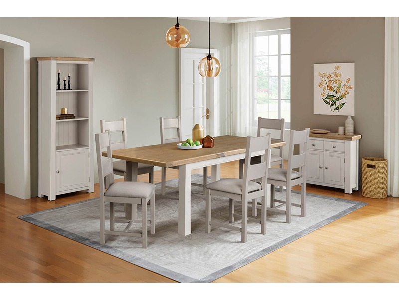 Doune Dining Chair Fabric Seat Grey