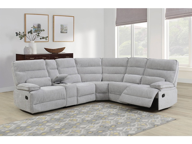 Eloise Console Sectional - Grey