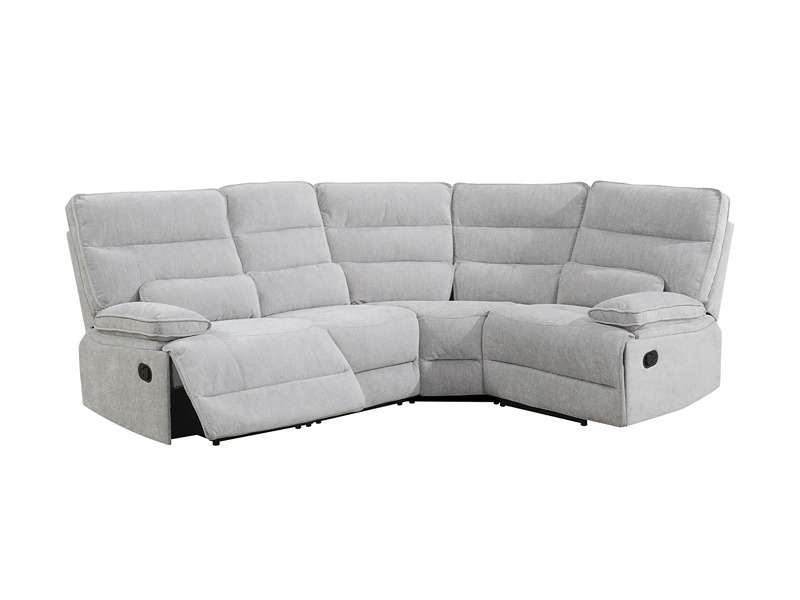 Eloise Corner Group Manual Recliner - Grey