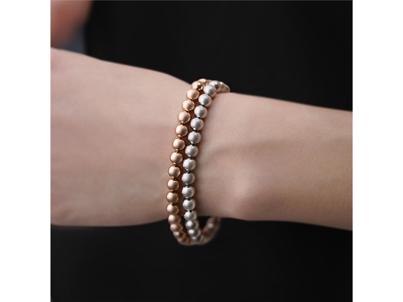 Newbridge Rose Gold Plate Small Bead Bracelet