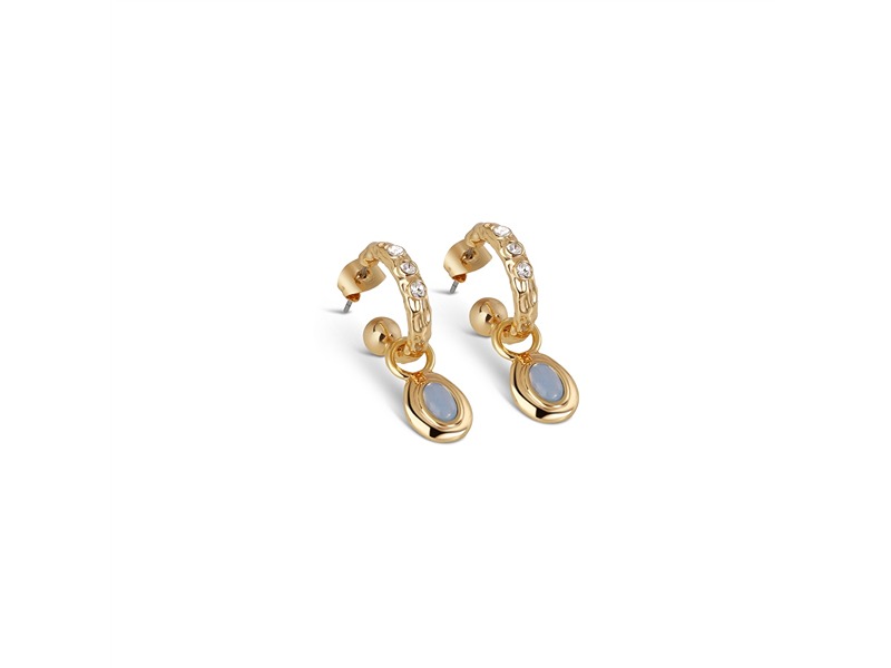 Newbridge Drop Earrings With Blue Stones