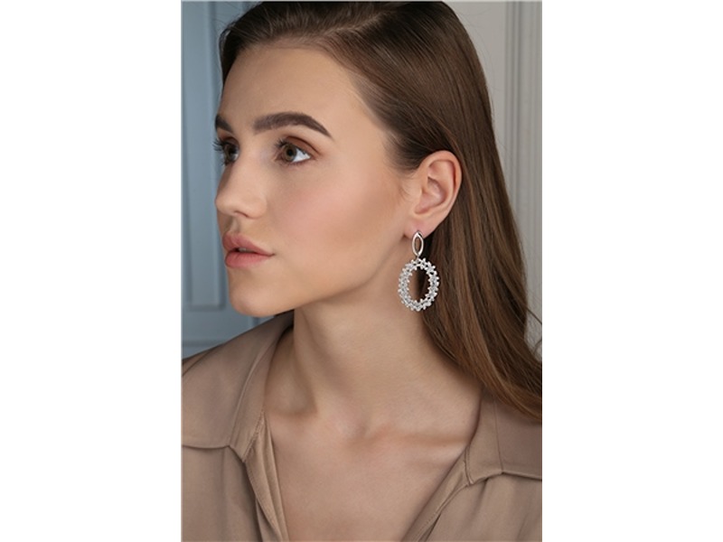 Newbridge Floral Oval Ornate Earrings