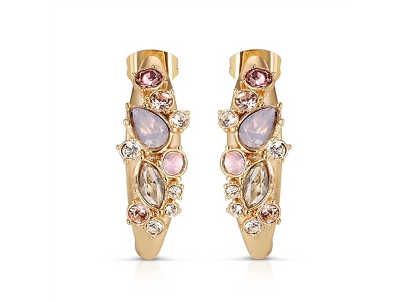Newbridge Hoop Earrings With Mixed Stones