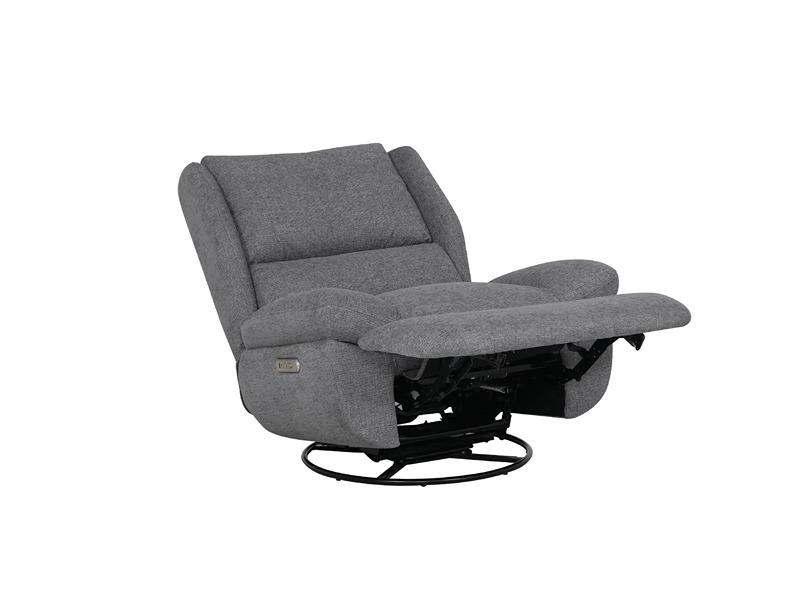 Freddy Electric Reclining Swivel Glider Chair Grey
